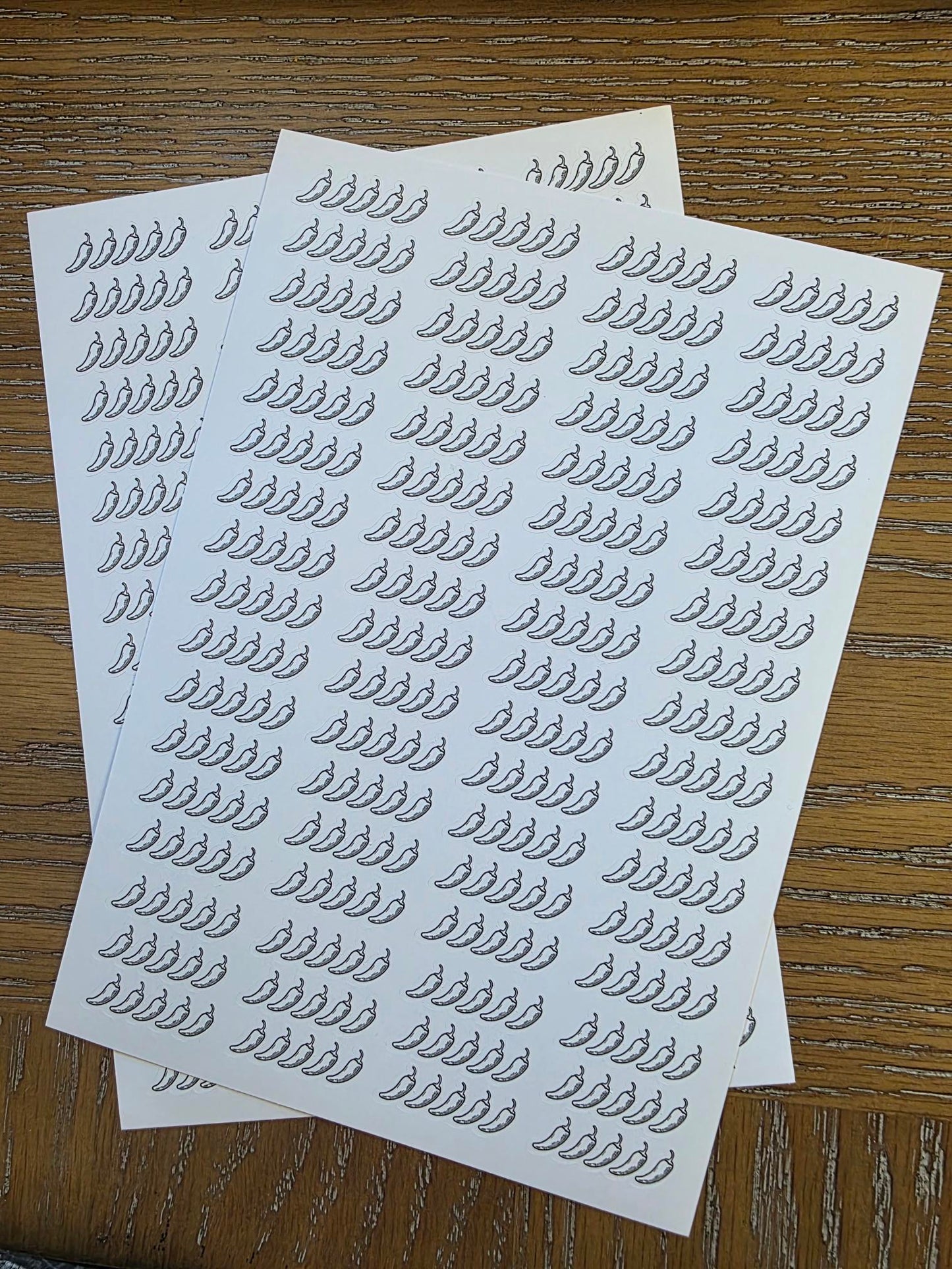 Jalapeño Spice Rating Stickers