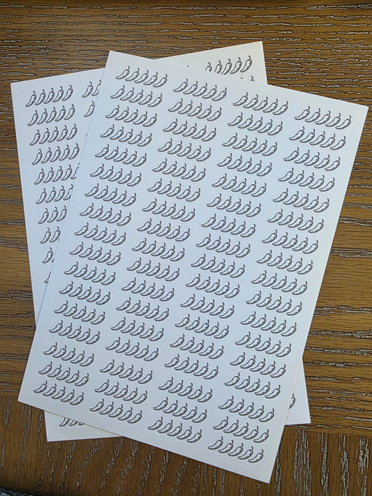 Jalapeño Spice Rating Stickers