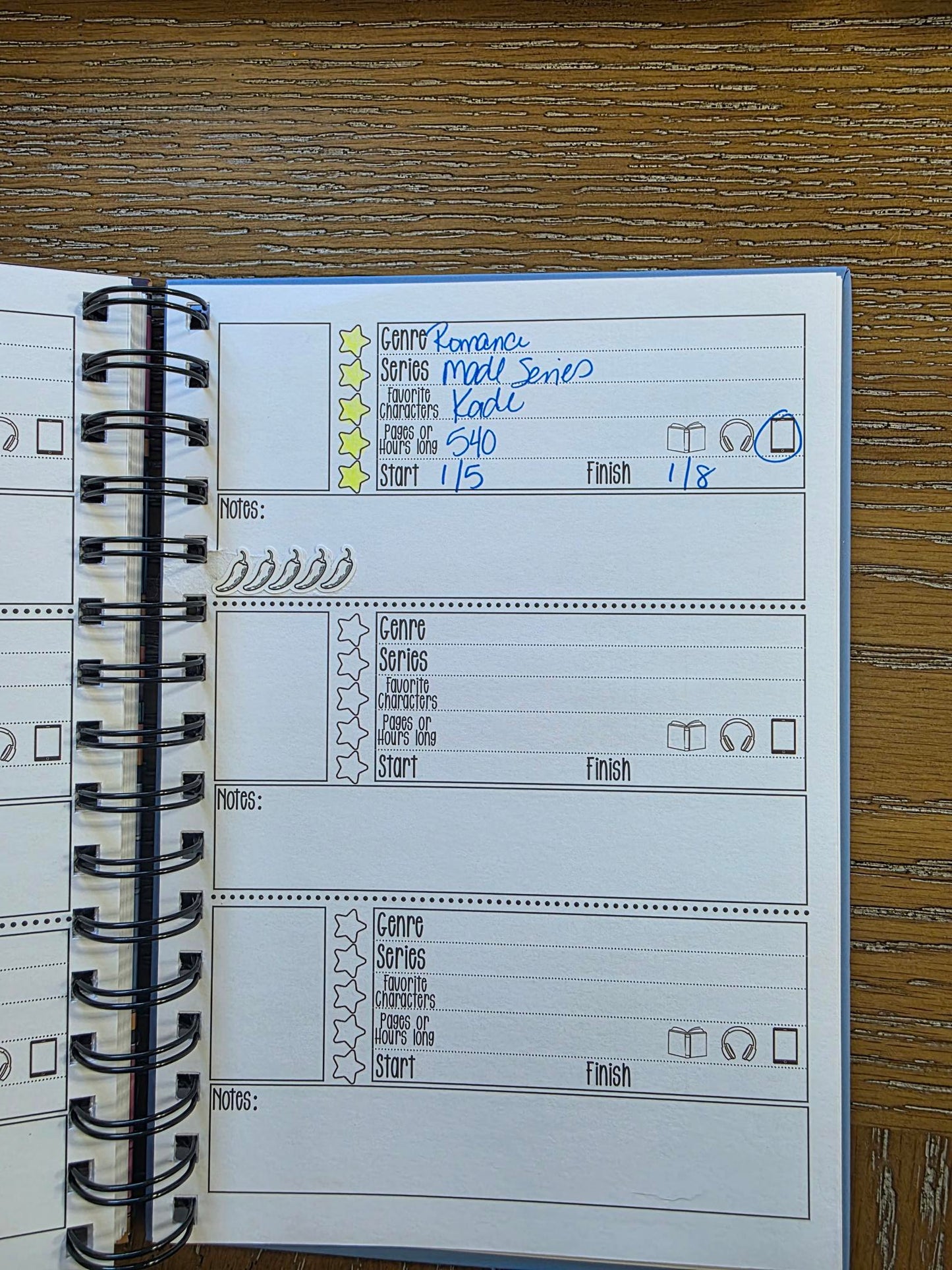 Jalapeño Spice Rating Stickers