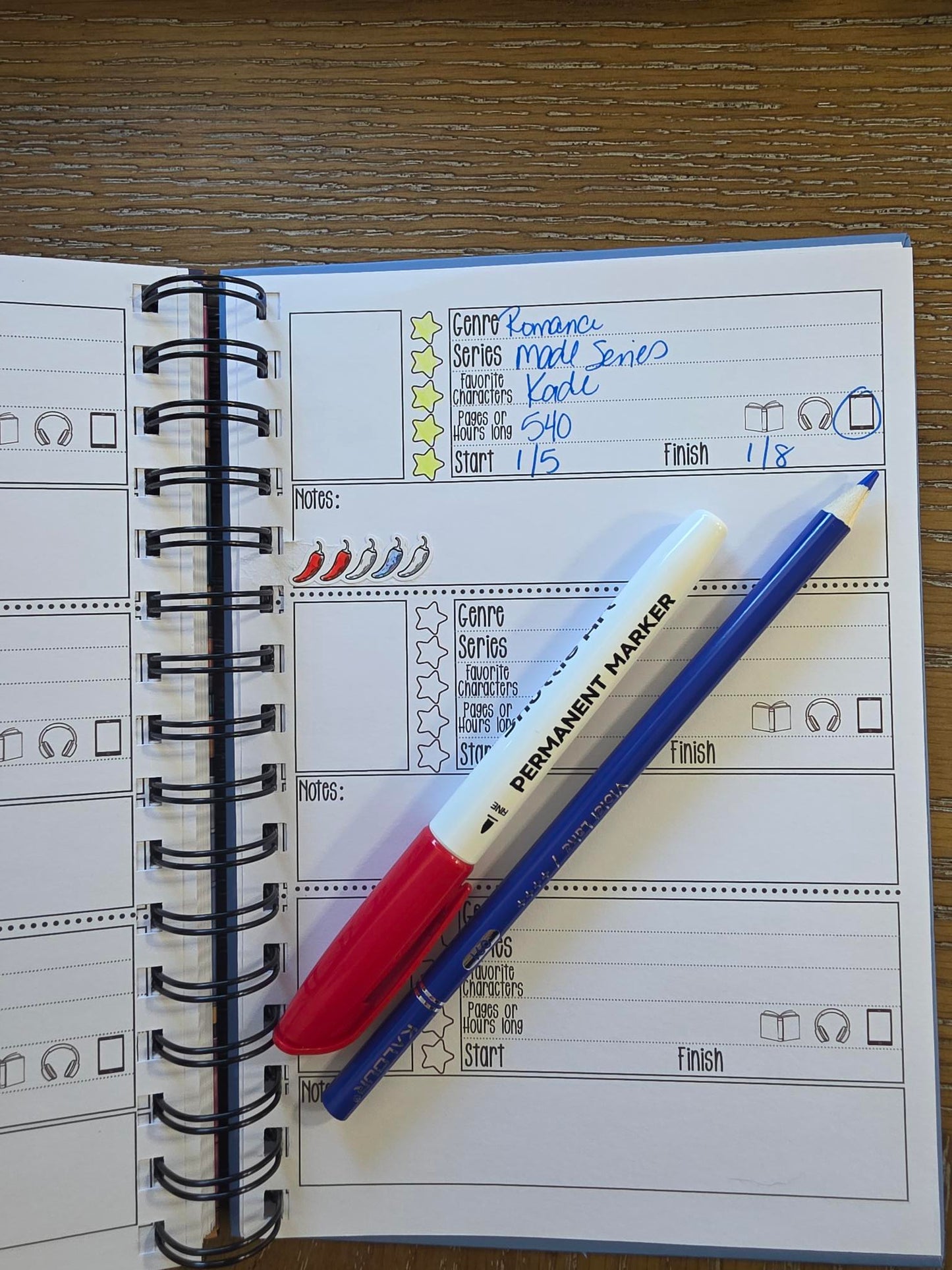 Jalapeño Spice Rating Stickers