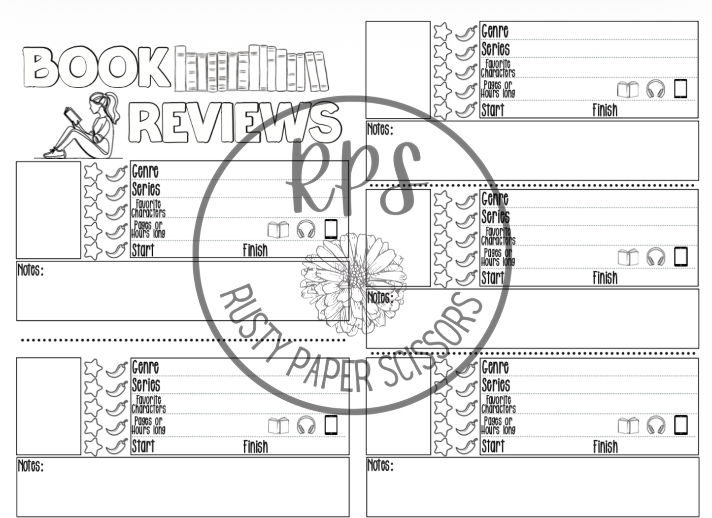 Digital Journal - Books n' Flowers - Romance (with jalapenos)